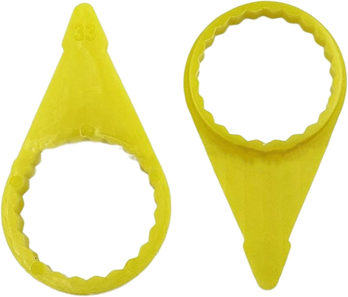 200Pcs Checkpoint Loose Wheel Lug Nut Indicator for 32mm 33mm Nuts High Visibility Yellow Wheel Check Indicator
