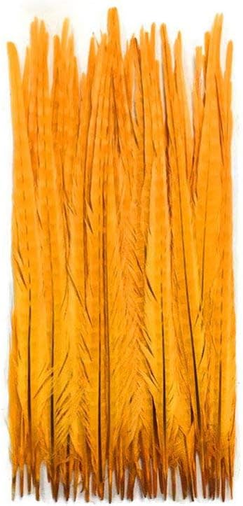 MELADY 50pcs/lot Dyed 12-14inch Pheasant Tails Feather DIY Decoration (Turquoise)