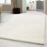 Carpetsale24, Hochflorteppich aus Polypropylen 300x400 cm cremefarben