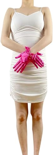 Miniatura 4 de Vestido de novia de satén para mujer, fiesta de ópera, guantes de los años 20, guantes hasta la muñeca