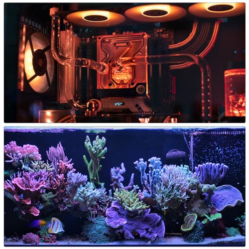 DMiotech 4 Stück 8mm x 10mm (5/16 x 3/8) klare Acrylrohre starre Kunststoffrohre 10 für Aquarium-Wasserleitung, Wasserkühlsystem, Rohrinstallation