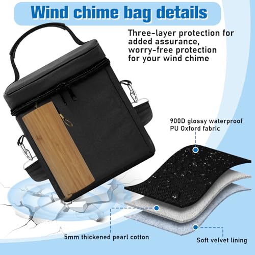 image for Sunnymove Universal Chimes Case Bag Hold up to 4 Chimes Accessory for 