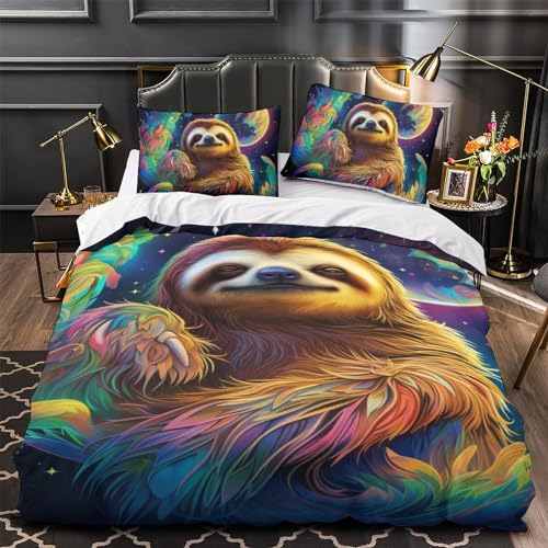 Linge de lit loutre de qualité supérieure avec impression 3D haute définition 140x200 - 4