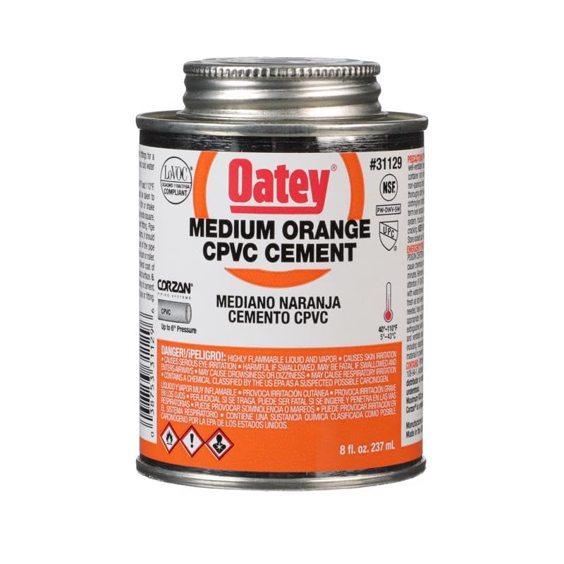 Oatey Orange Cement For CPVC 8 oz.