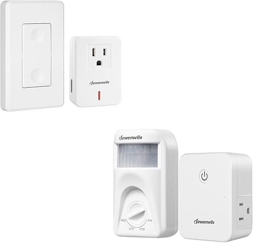 DEWENWILS Remote Control Outlet+ DEWENWILS Wireless Motion Sensor ...