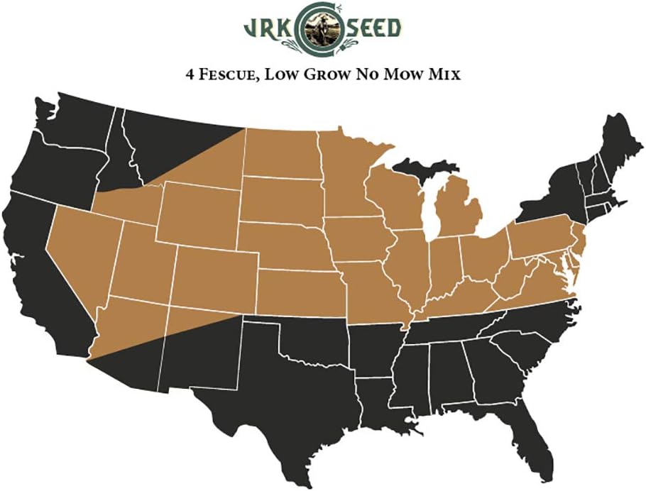 JRK 4 Fescue, Low Grow No Mow Grass Seed Mix - 10 lbs