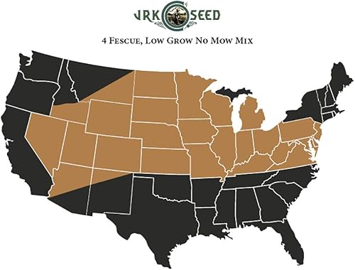 Miniatura 2 de JRK 4 Festuca, mezcla de semillas de césped de bajo crecimiento sin siega, 5 libras
