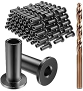 BLIKA 100 Pack Black Stainless Steel Protector Sleeves for 1/8" 5/32" or 3/16" Deck Cable Railing...
