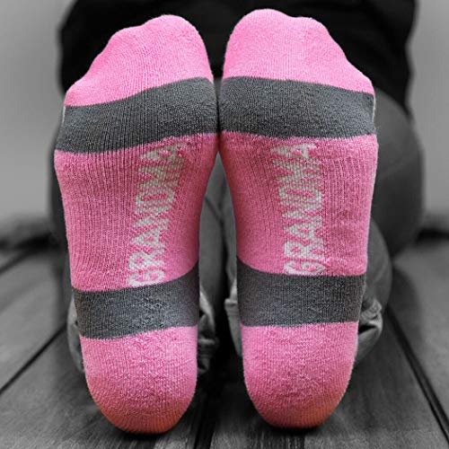 Inspirational Athletic Running Socks | Women's Woven Low Cut | Love You Grandma #TOP2