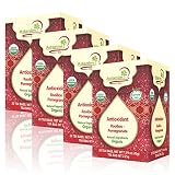 ADANIM BIO Rooibos Pomegranate Tea Organic -"Crimson Sensation" Herbal tea (Pack of 4, 80 individual
