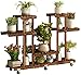 4 Livelli pianta in Piedi cremagliera Vaso di Fiori Titolare Mensola con su Ruote Interno All'aperto piantatore Schermo Scaffalature unità per Terrazza Giardino Angolo Balcone Vita Camera,