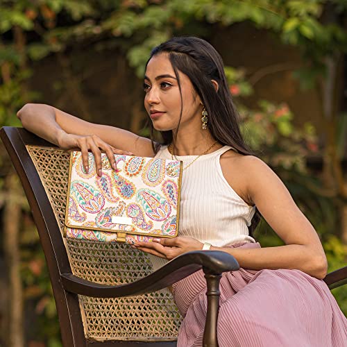 Image of Anuschka Hanging Travel Organizer - Wanderlust Collection - Nylon Fabric with Genuine Leather Trim and Artwork Print