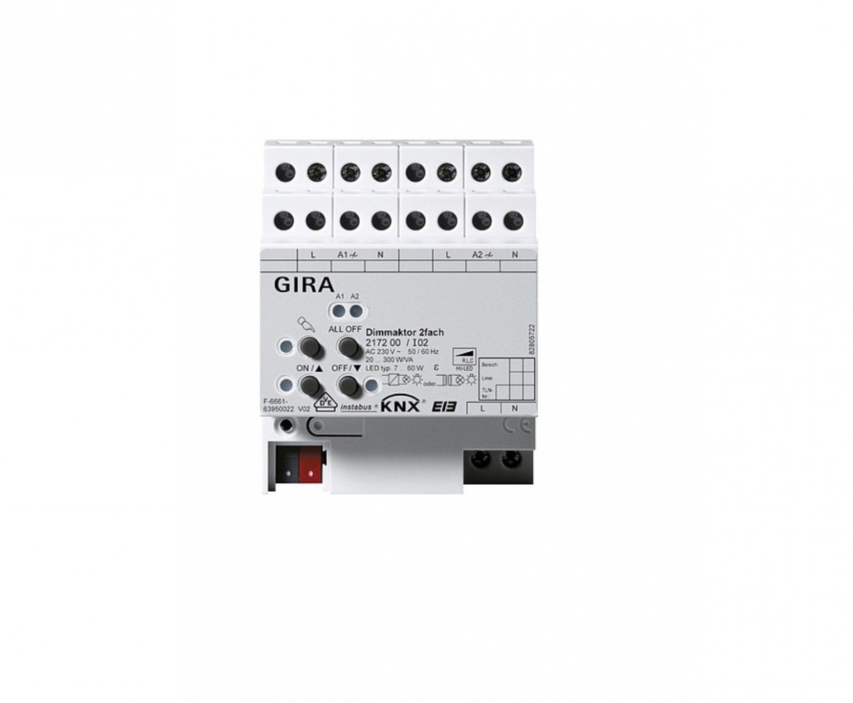 Actionneur de variation KNX Gira 217200 variateur universel rail DIN EIB