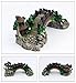 Alwaysuc Pavilion Tree Fish Tank Decoration Aquarium Ornament Poly Resin Bridge Landscape Decor Fish Tank Ornaments