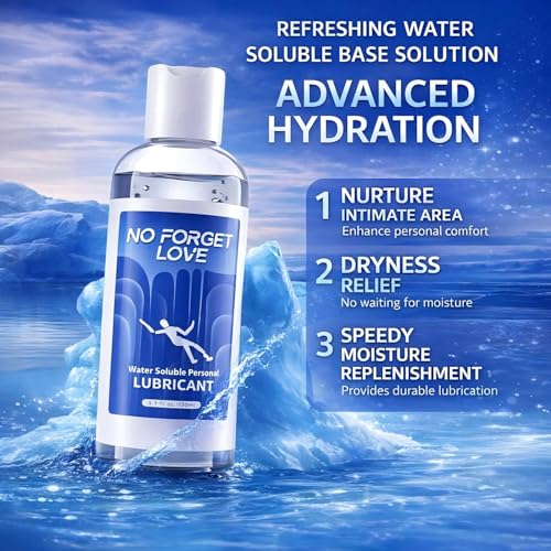 Image of Water-Based Personal Lubricant for Men & Women | Smooth, Long-Lasting & Non-Sticky Intimate Gel | Condom Safe, Toy Compatible, Easy to Clean, Gentle & Moisturizing Formula for Sensitive Skin & Couples