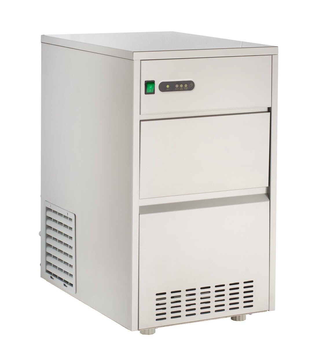 GastroHero Eiswürfelbereiter ECO 50 kg/24h Hohlkegel Eiswürfelmaschine Edelstahl luftgekühlt