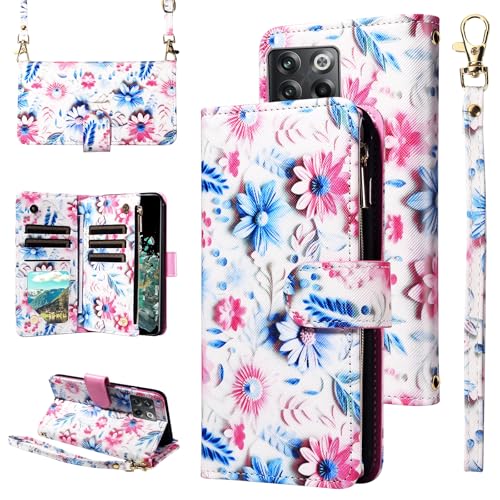 Furill �����v���X 10T 5G/One Plus Ace Pro�p �E�H���b�g�P�[�X ���X�g�X�g���b�v�t�� �N���X�{�f�B �V�����_�[�X�g���b�v �t�����[���U�[ �W�b�p�[ ���z �J�[�h�z���_�[ �X�^���h �d�b�P�[�X 1Plus 1 + Plus10T
