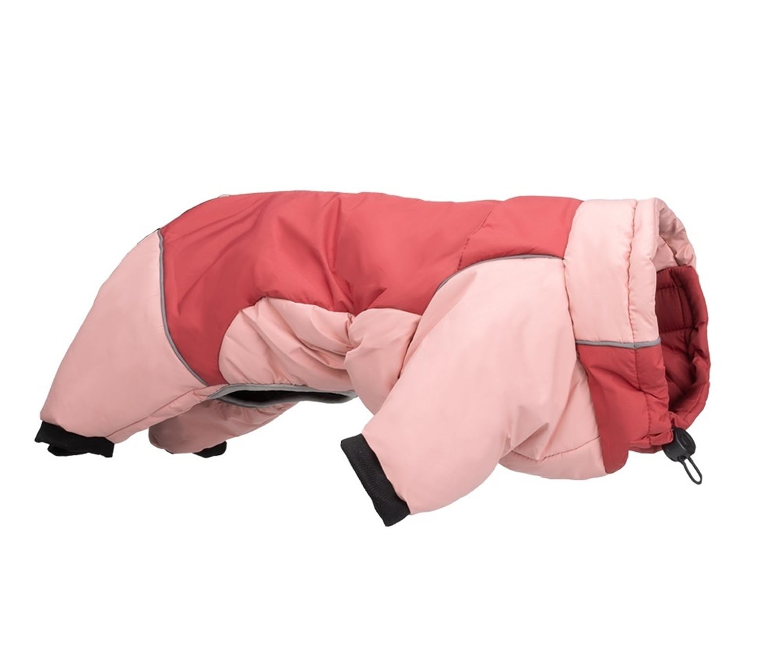Veste d'hiver imperméable pour chien – Manteau en duvet épais tout compris pour grands chiens (rose, taille XXL (10-13 kg)