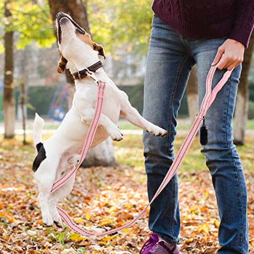 Double-Sided Reflective Dog Leash, 6 Ft X 3/5 ", Soft Padded Handle For Small Medium Dogs Cats Kittens Walking Training Pulling, Pink #TOP6