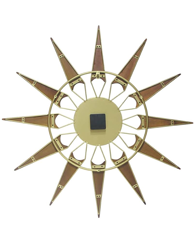 サンバースト　掛け時計　ビンテージ　ミッドセンチュリー　ゴールド ビンテージ 1950's 1960's UNITED社製 サンバーストクロック