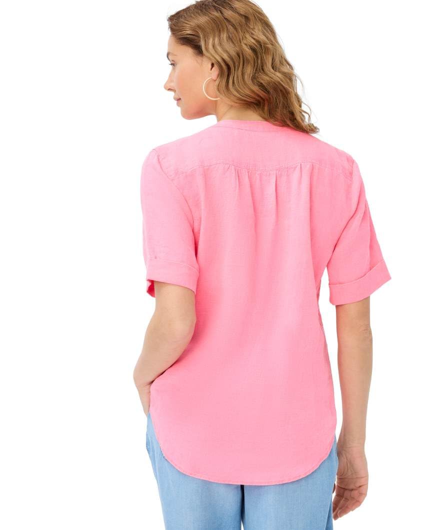 BRAX Style.veri Linen Solid Blusas para Mujer
