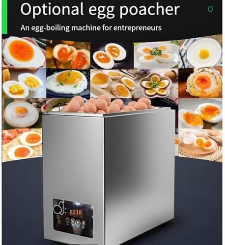 Electric Egg Cooker for 50 Eggs Capacity - Stainless Steel Poached & Tea Egg Machine