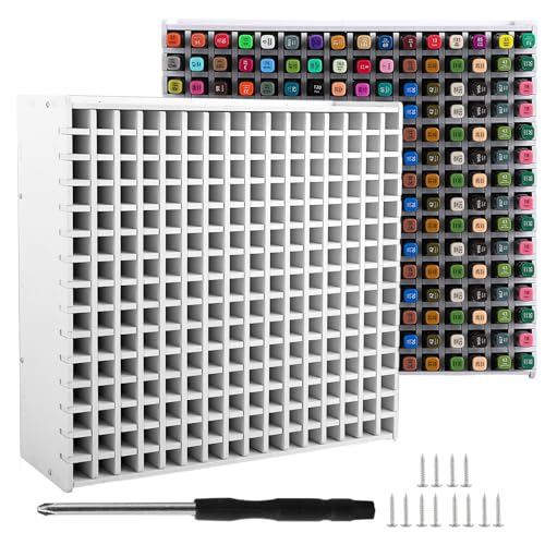 GBACHOOSE Porte-marqueurs artistiques pour 240 marqueurs, organisateur de marqueurs facilement assemblé pour le bureau, rangement universel pour stylos aquarellables, marqueurs, stylos, crayons