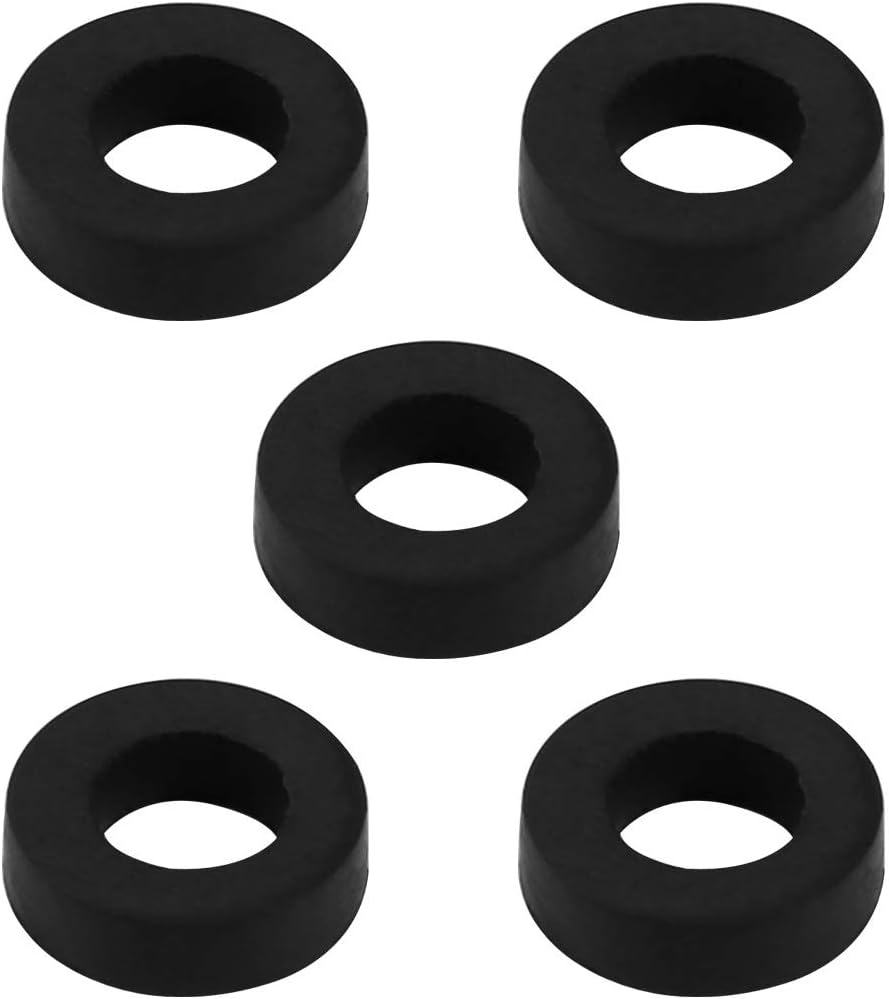 sourcingmap Nitrile Rubber Flat Washers 11mm OD 6mm ID 3mm Thickness for Faucet Pipe Water Hose Pack of 5