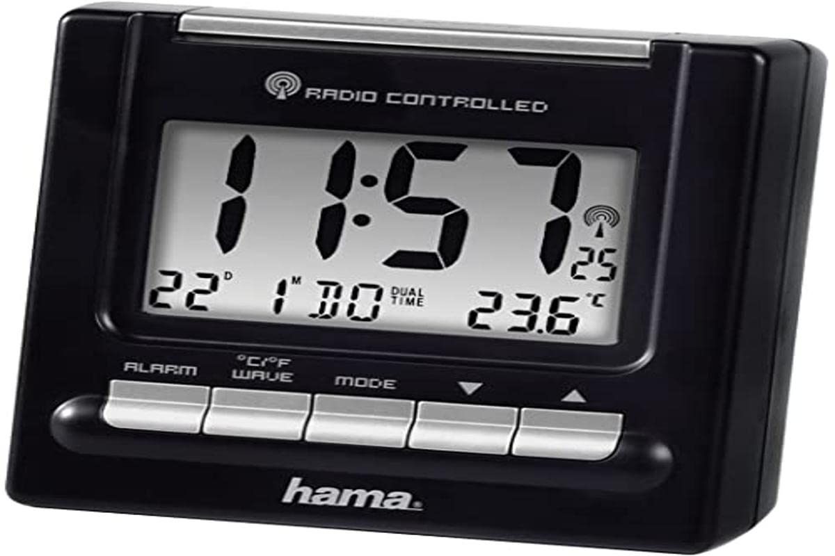 Hama "RC200 Radio Alarm Clock, Black