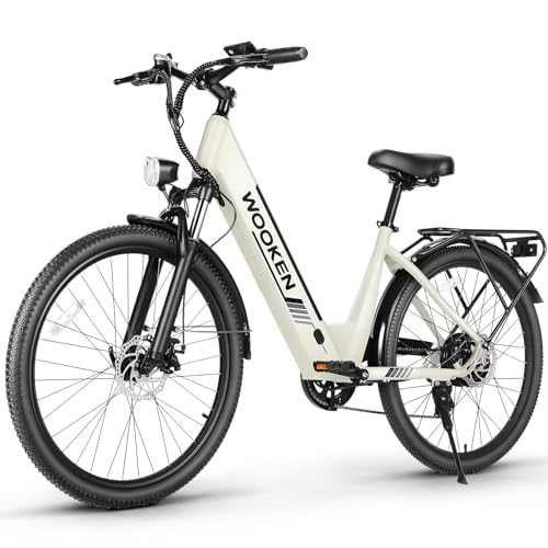 Wooken 26" Electric Bike for Adults, 1000W Peak Commuter Ebike