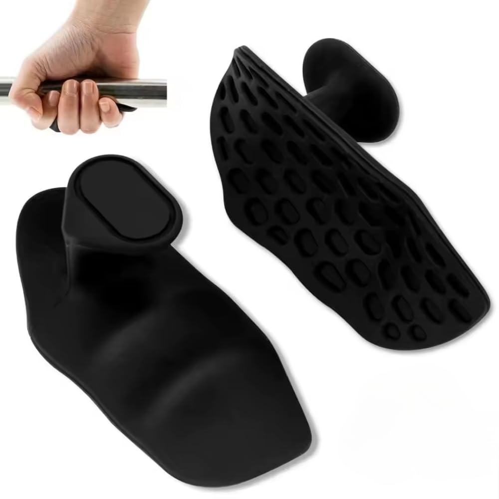 Luva de Academia Grip de Silicone para Barra e Halteres – Acessório Antiderrapante para