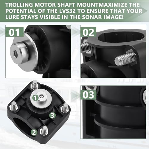 Image of Xastro 010-12676-15 LVS32 Trolling Motor Mount, 0 Degree Livescope Pole Mount for Panoptix LVS32 Transducer for LiveScope Ice Fishing Bundle and Panoptix LiveScope System 0101267615