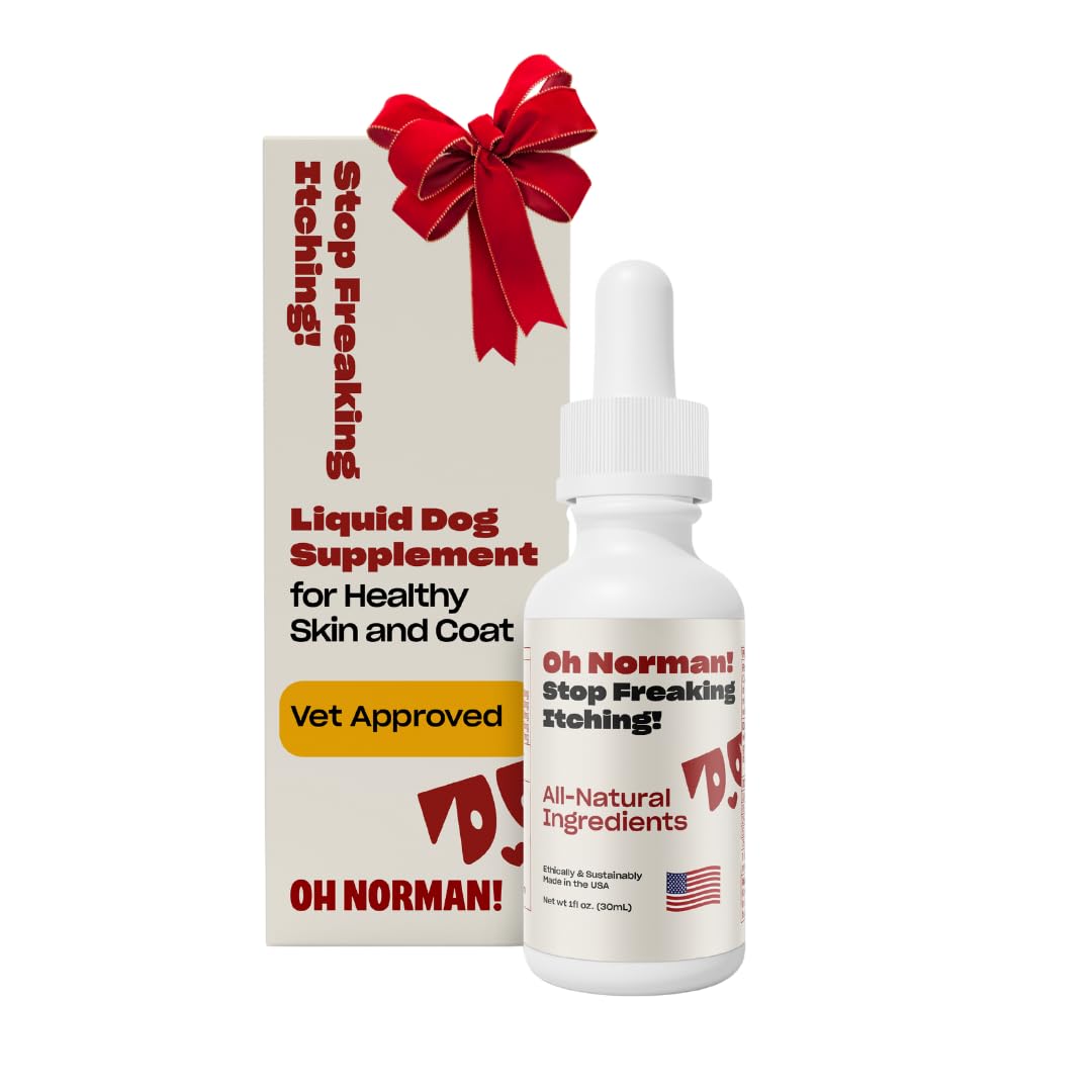 Stop Itching by Kaley Cuoco, All-Natural Itch Relief Supplement for Dogs, Vet Nutritionist-Backed,for All Life Stages and Breeds, 1 Fl Oz