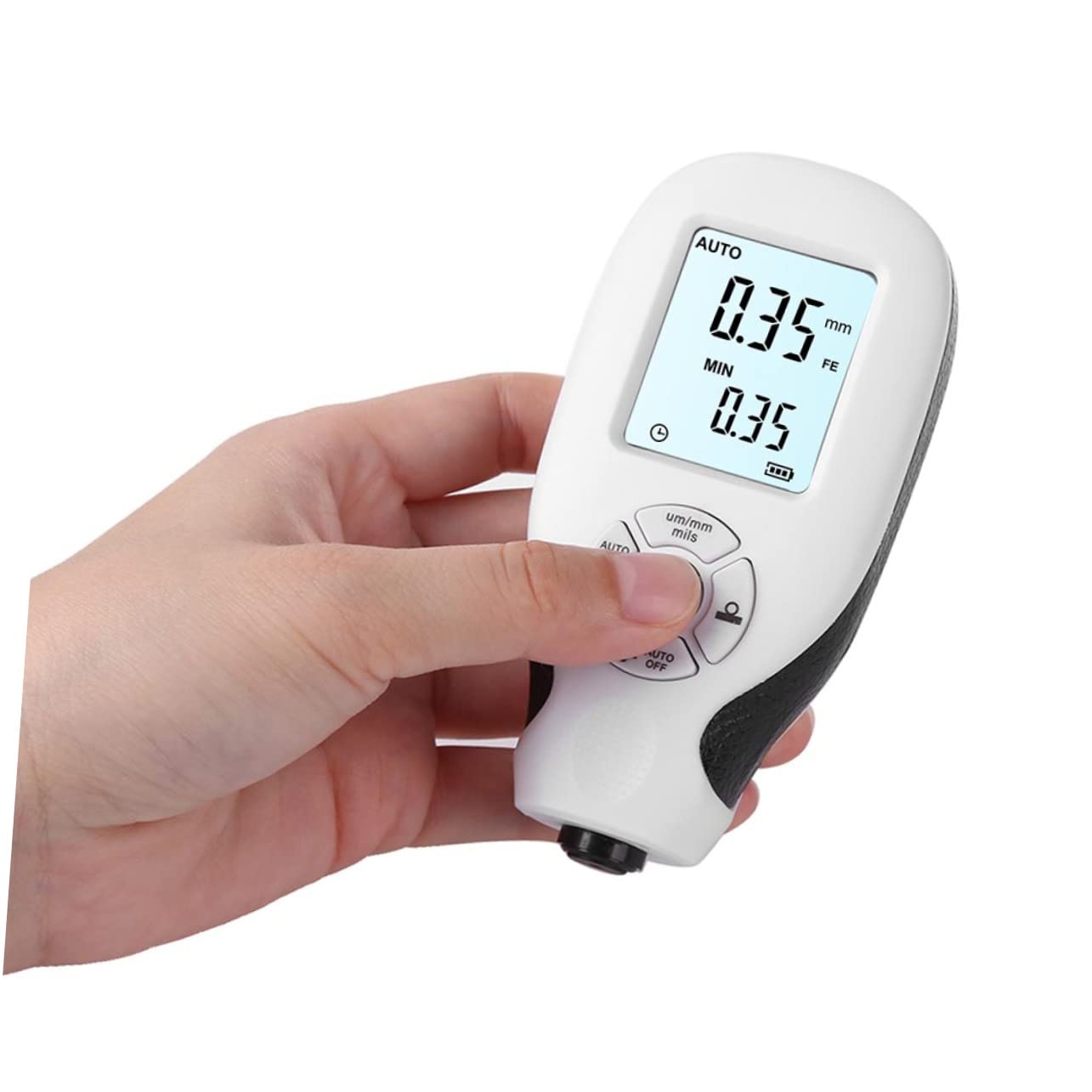 Baluue 3pcs Car Paint Coating Thickness Gauge LCD Digital Tester for Accurate Measurement for Automotive Industry and Control