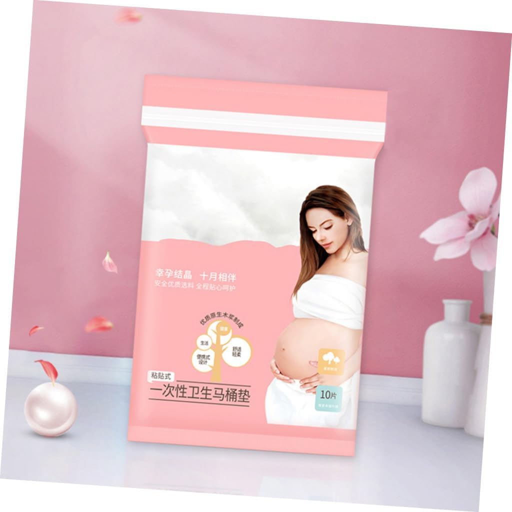 10pcs Universal Toilet Seat Cover Flushable Disposable for Mommy Pregnant Station Public Mother Travel Mat