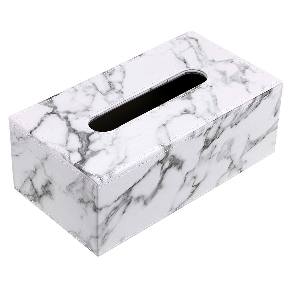Boîte à Mouchoirs En Céramique Rectangulaire - Design Minimaliste, Couleur Beige Blanc, Fond Antidérapant (20x15x10cm)