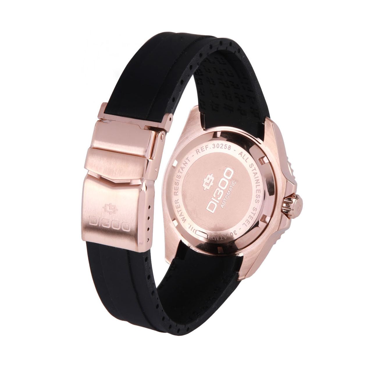 Lorenz Doppia Iniezione 300 030258DD Orologio da uomo automatico subacqueo professionale 300 metri con cinturino in resina