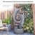 Takamota 46.8" Outdoor Water Fountains with Light Large Garden Fountain, 5-Tier Modern Cascading Garden Water Feature Outdoor for Patio, Deck, Porch, Backyard – Freestanding Resin Waterfall Fountain