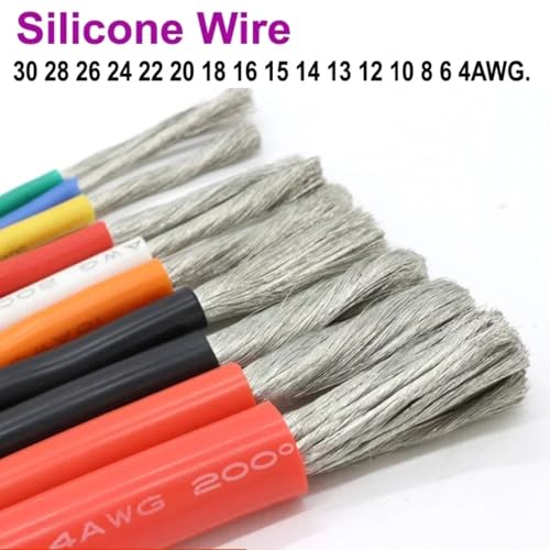 Cable de silicio de 5m flexible y resistente a altas temperaturas para conexiones de cobre 2