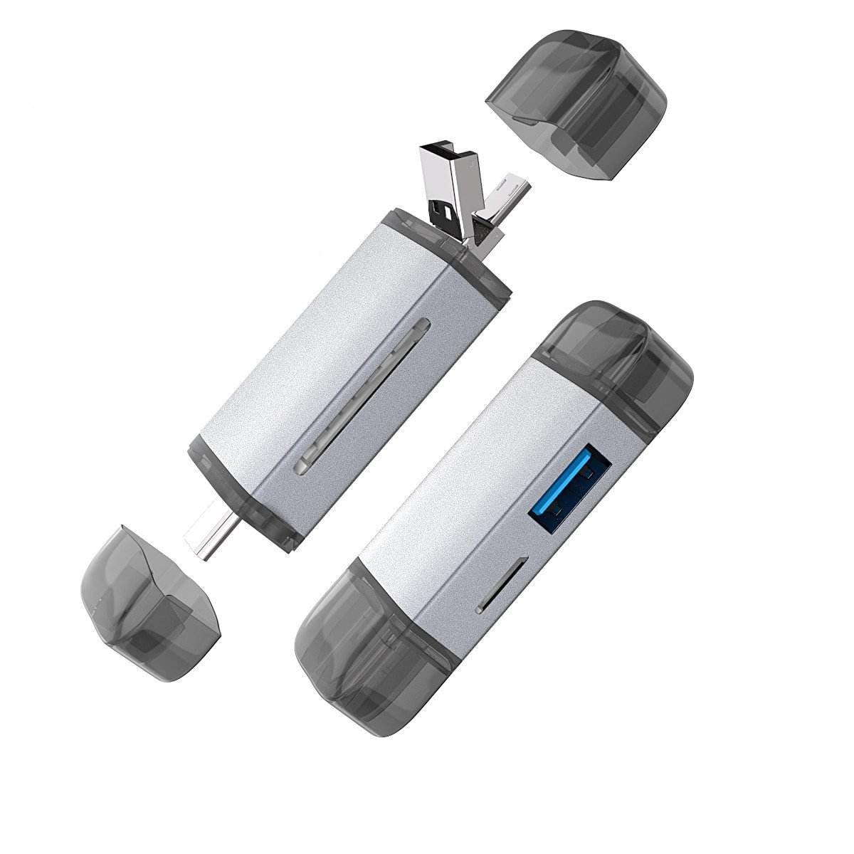 FORIDA Multi Function Card Reader Adapter All in One Type C Micro OTG USB TF SD USB Flash Card Reader for MacBook Mobile Phone Computer-image-3