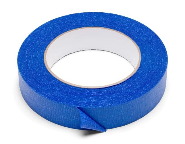 Trade Winds 32 Rolls, Blue Painters Masking Tape 1 Inch x 60 Yards - 5.5 Mil Adhesive Tape