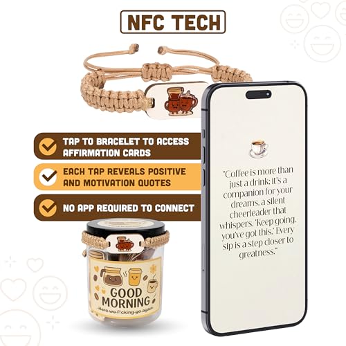 Inspirational Coffee Card Gift Jar – 60 Uplifting Affirmation Cards for Coffee Lovers, Perfect for Men and Women, Ideal Pour Over Coffee Maker Accessories - Image 4