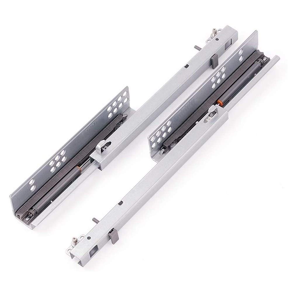 Guide di Scorrimento per cassetti Guide per cassetti Guide per cassetti, Binario Inferiore per cassetti, Nascosto, Guida a Tre sezioni, Tampone di smorzamento, Scorrimento Fluido, Nessun Rum