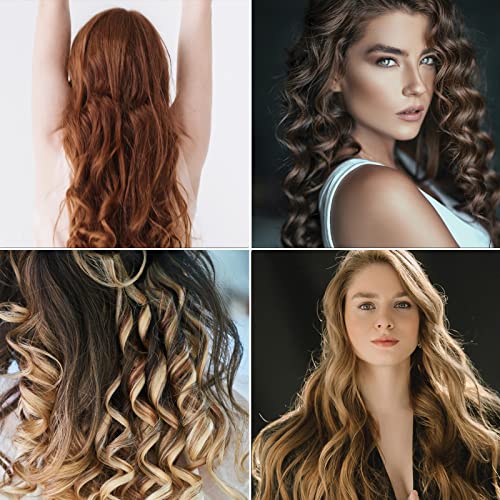 Foto von EGTink Lockenstab 3 Fässer Welleneisen für haare 25mm Lockenwickler mit Einstellbarer Temperatur Keramikbeschichtung Lockenstäbe Welleisen Schnelle Heizung Große Welle für Lange/kurze Haare