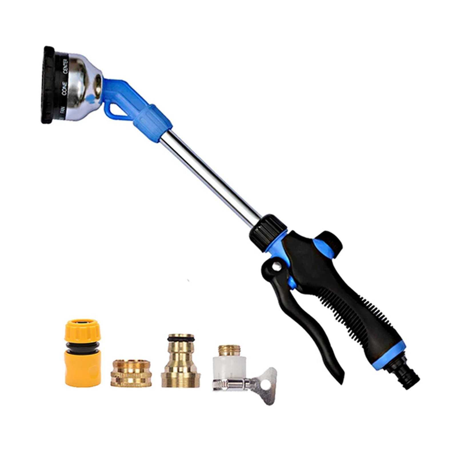 Tubo Acqua Giardino Idropulitrice ad alta pressione Spray a nove funzioni Long Pole Cleanning Car Garden Hose Lance Strumenti di irrigazione(Gun set)