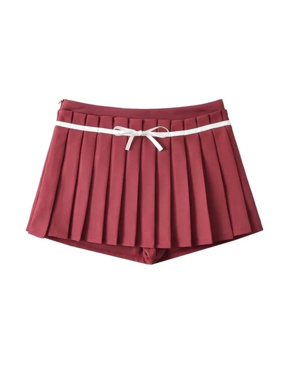 Faldas Cortas de Mujeres - Summer Elegante Mujer Falda Plisada Casual con la caña de Cintura Baja Skort Skort A -Line Femenina Extremadamente Corta