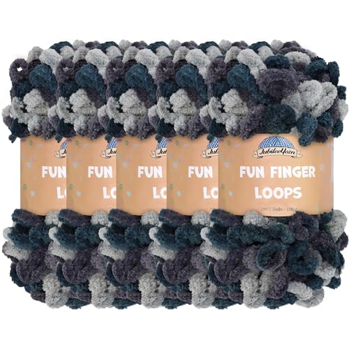Hilo para tejer con dedos en tardes de invierno con lana de poliéster verde negro plata 2
