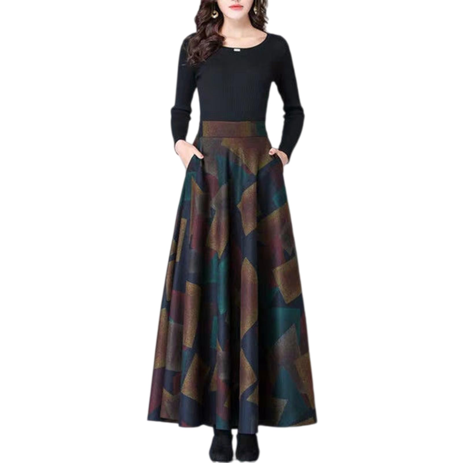 Robe lâche grande taille xl confortable pour dissimuler les rondeurs
