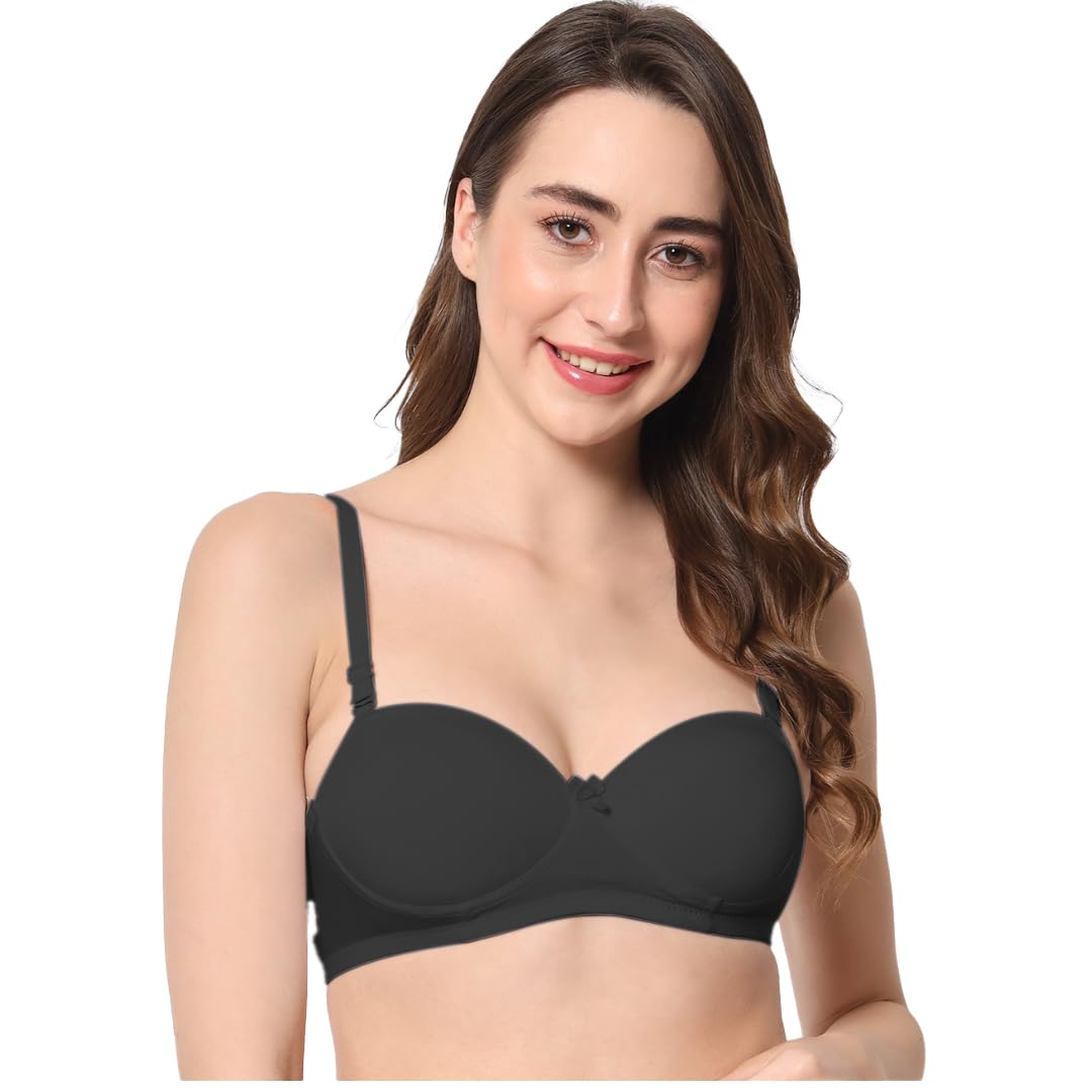 bewild Lightly Padded Balconette Bra for Womens/Girls/Padded Bra-picture-12