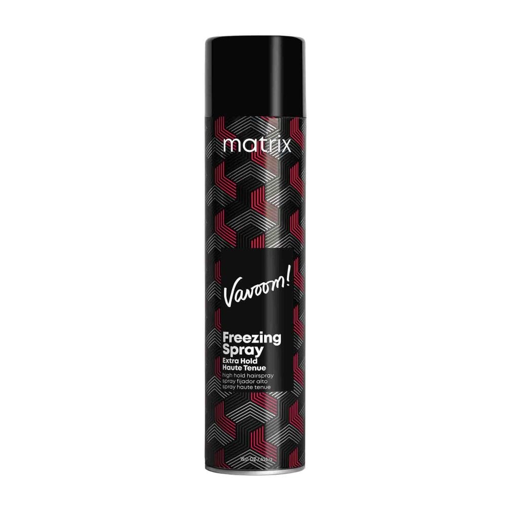 Matrix Vavoom Freezing Spray Extra Hold Hair Spray, Fast-Drying, Ultra High Hold Styling Spray, 24-Hour Humidity Resistance, 500ml